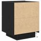 Preview: Nachttisch mit LED-Lichtern Schwarze Eiche 45x40x55 cm