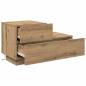 Preview: Nachttisch mit LED-Lichtern Artisan Oak 100x36x49 cm