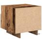 Preview: Nachttisch mit LED-Lichtern Alteiche 40x39x37 cm