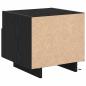 Preview: Nachttisch mit LED-Lichtern Schwarz Eiche 40x39x37 cm