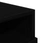 Preview: Nachttisch mit LED-Lichtern Schwarz Eiche 40x39x37 cm