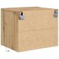 Preview: Nachttisch mit LED Wandmontage Artisan Eiche 50x39x41 cm