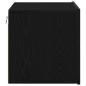 Preview: Nachttisch mit LED Wandmontage Schwarze Eiche 50x39x41 cm