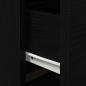 Preview: Nachttisch mit LED Wandmontage Schwarze Eiche 50x39x41 cm