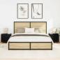 Preview: Nachttisch 2 stk. Schwarz Eichen-Optik 50 x 39 x 41 cm