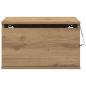 Preview: Nachttisch mit LED Wandmontage Artisan Eiche 50x36x30 cm