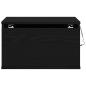 Preview: Nachttisch mit LED Wandmontage Schwarze Eiche 50x36x30 cm