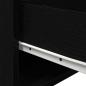 Preview: Nachttisch mit LED Wandmontage Schwarze Eiche 50x36x30 cm