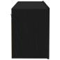Preview: TV-Wandregal Schwarz Eiche 100x30x41 cm Spanplatte