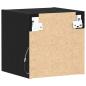 Preview: LED TV Schrank Schwarz Eichenoptik 30x28,5x30 cm Holzwerkstoff