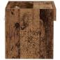 Preview: Wandregale mit LED-Lichtern 2 Stück Altholz 40x30x30 cm