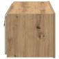 Preview: TV-Wandschrank mit LED-Lichtern Artisan Eiche 80x35x31 cm