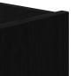 Preview: TV-Wandregal mit LED-Lichtern Schwarz Eiche 80x35x31 cm