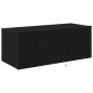 Preview: TV-Wandregal mit LED-Lichtern Schwarz Eiche 80x35x31 cm