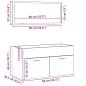 Preview: 2-teiliges Badezimmermöbelset Schwarze Eiche Holzwerkstoff