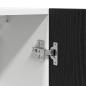 Preview: Schwarzer Eichenhängeschrank 50x31x60 cm Aus Holzwerkstoff