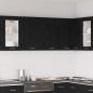 Preview: ARDEBO.de - Schwarzer Eichen-Hängeschrank - 80x31x60 cm - Aus Holzwerkstoff