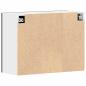 Preview: Schwarzer Eichen-Hängeschrank - 80x31x60 cm - Aus Holzwerkstoff