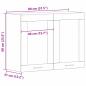 Preview: Schwarzer Eichenhängeschrank 80x31x60 cm aus Holzwerkstoff