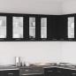 Preview: ARDEBO.de - Wandglasvitrine in Schwarz-Eiche - 60x31x60 cm