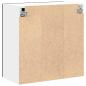 Preview: Wandglasvitrine in Schwarz-Eiche - 60x31x60 cm