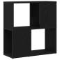 Preview: Bücherregal Schwarz Eiche 60x24x63 cm Holzwerkstoff