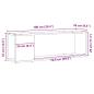 Preview: TV-Schrankset 100 x 24 x 63 cm Schwarz Holzwerkstoff