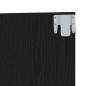 Preview: Bett Kopfteil Schwarz Eiche 120x1,5x80 cm Ingenieurholz