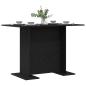Preview: Esstisch Schwarz Eiche 110x60x75 cm Holzwerkstoff