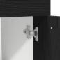 Preview: Schwarzer Eichen-Ziehenunterbau-Schrank - 30x46x81.5 cm