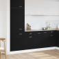Preview: ARDEBO.de - Schwarzer Eiche Schubladenschrank - 50x46x81,5 cm, Hergestellt aus Holzwerkstoff