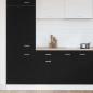 Preview: Schwarzer Eiche Schubladenschrank - 50x46x81,5 cm, Hergestellt aus Holzwerkstoff