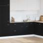 Preview: ARDEBO.de - Schwarzer Eichen-Schubladenunterschrank - 60x46x81,5 cm Aus Holzwerkstoff