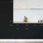Preview: Schrank mit Schublade in Schwarz-Eiche, 80x46x81.5 cm, Hergestellt aus Holzwerkstoff