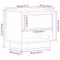 Preview: Nachttisch Altholz 45 x 34 x 44 cm Holzwerkstoff