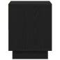 Preview: Nachttisch Schwarz Eiche 45x34x48 cm Holzwerkstoff