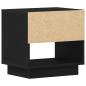 Preview: Nachttisch Schwarz Eiche 45x34x48 cm Holzwerkstoff