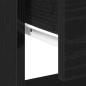 Preview: Nachttisch Schwarz Eiche 45x34x48 cm Holzwerkstoff