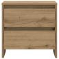 Preview: Nachttisch 2 Stück Artisan Eiche 45x34x44,5 cm Holzwerkstoff