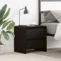 Preview: ARDEBO.de - Nachttisch Schwarz Eiche 45x34x44,5 cm Holzwerkstoff
