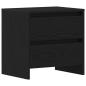 Preview: Nachttisch Schwarz Eiche 45x34x44,5 cm Holzwerkstoff
