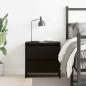 Preview: Nachttisch Schwarz Eiche 45x34x44,5 cm Holzwerkstoff