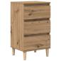 Preview: Nachttisch Artisan Eiche 40x35x70 cm Holzwerkstoff