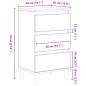 Preview: Nachttisch Artisan Eiche 40x35x70 cm Holzwerkstoff