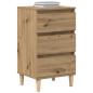 Preview: Nachttisch Artisan Eiche 40x35x70 cm Holzwerkstoff