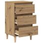 Preview: Nachttisch Artisan Eiche 40x35x70 cm Holzwerkstoff