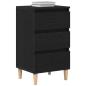 Preview: Nachttisch Schwarze Eiche 40x35x70 cm Holzwerkstoff