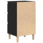 Preview: Nachttisch Schwarze Eiche 40x35x70 cm Holzwerkstoff