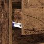Preview: Nachttisch Altholz 40x35x70 cm Werkstoffholz