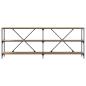 Preview: Konsolentisch Artisan Eiche 200x30x75 cm Ingenieurholz & Stahl